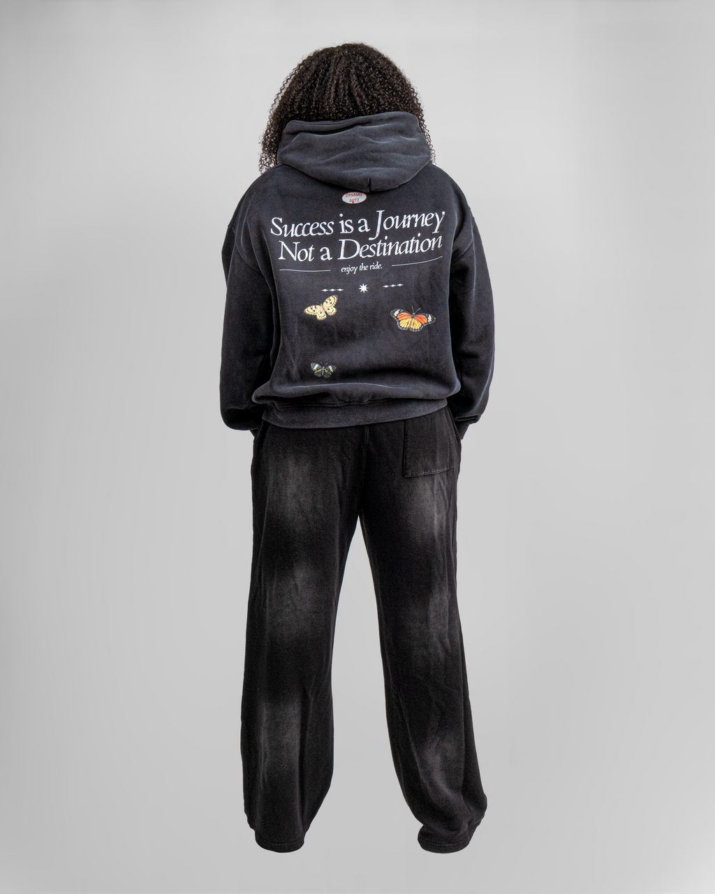 Black Washed 'SUCCESS' Set