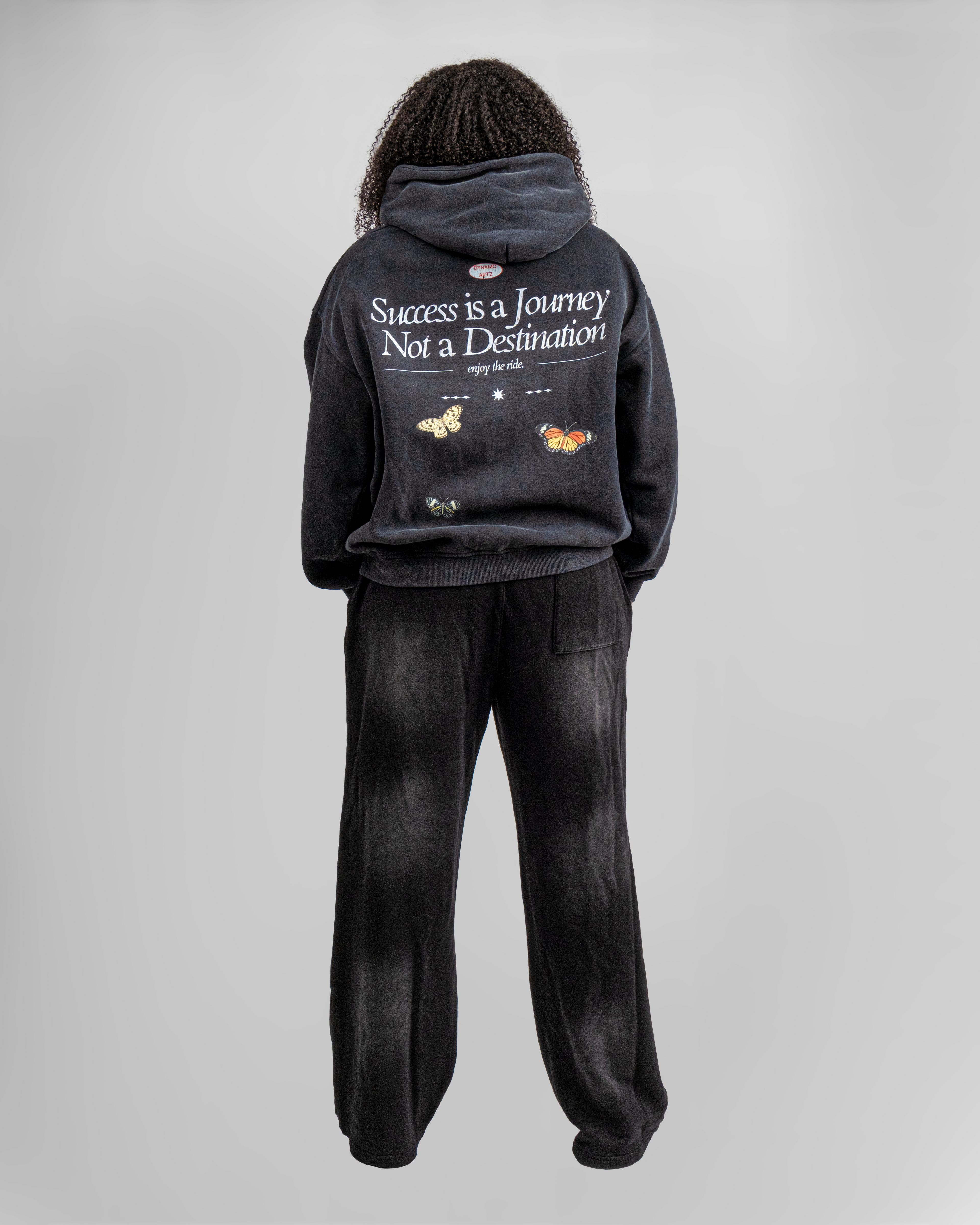 Black Washed 'SUCCESS' Set