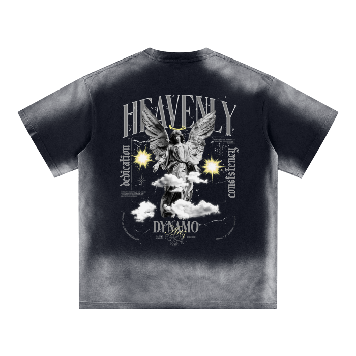 Monkey Washed Edge "HEAVENLY" Tee - 250 GSM