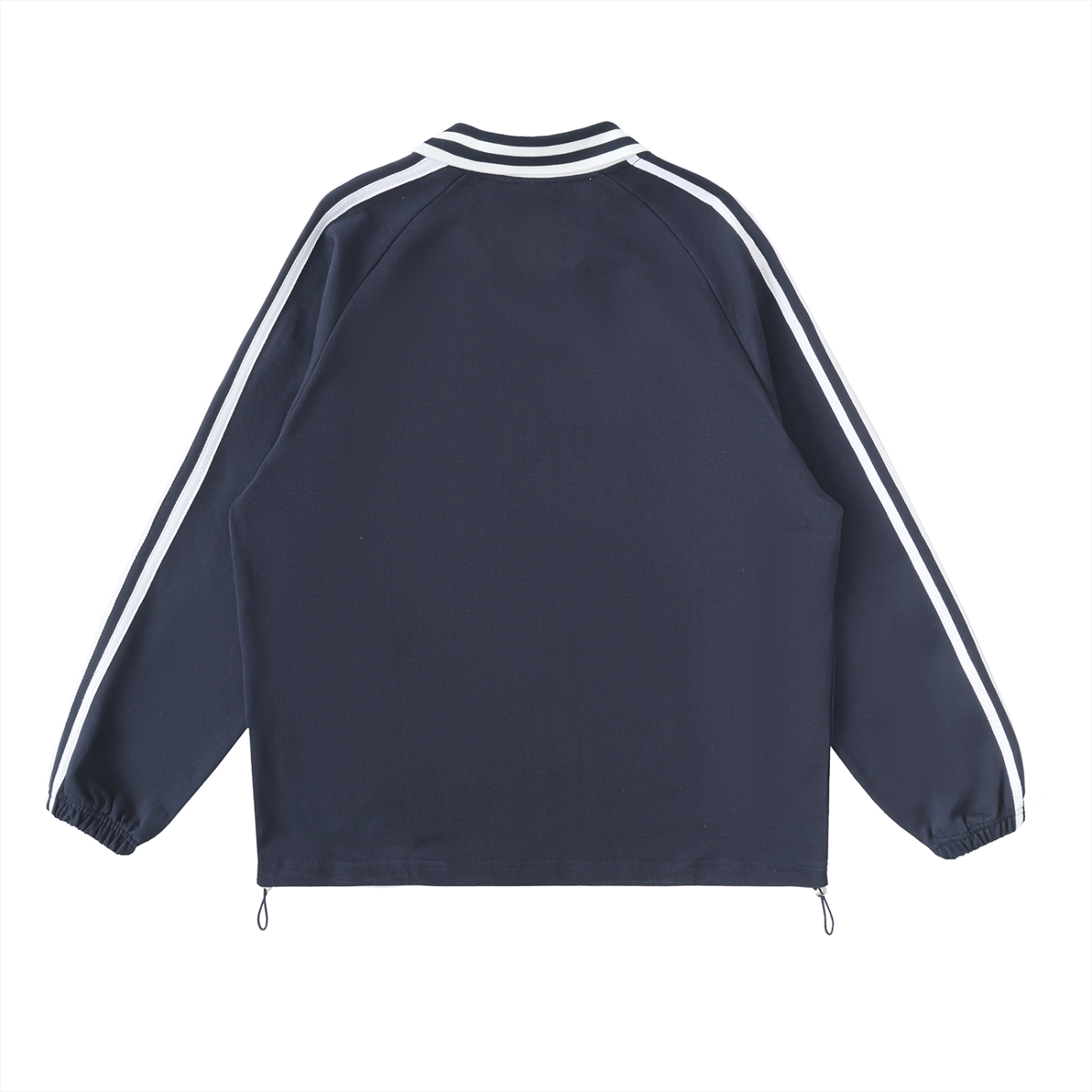 Contrast Striped Lapel Collar tee
