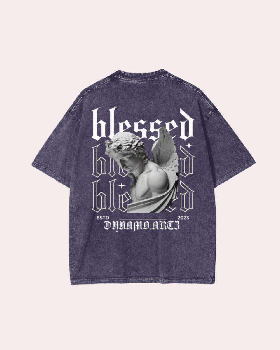 BLESSED - PURPLE TEE