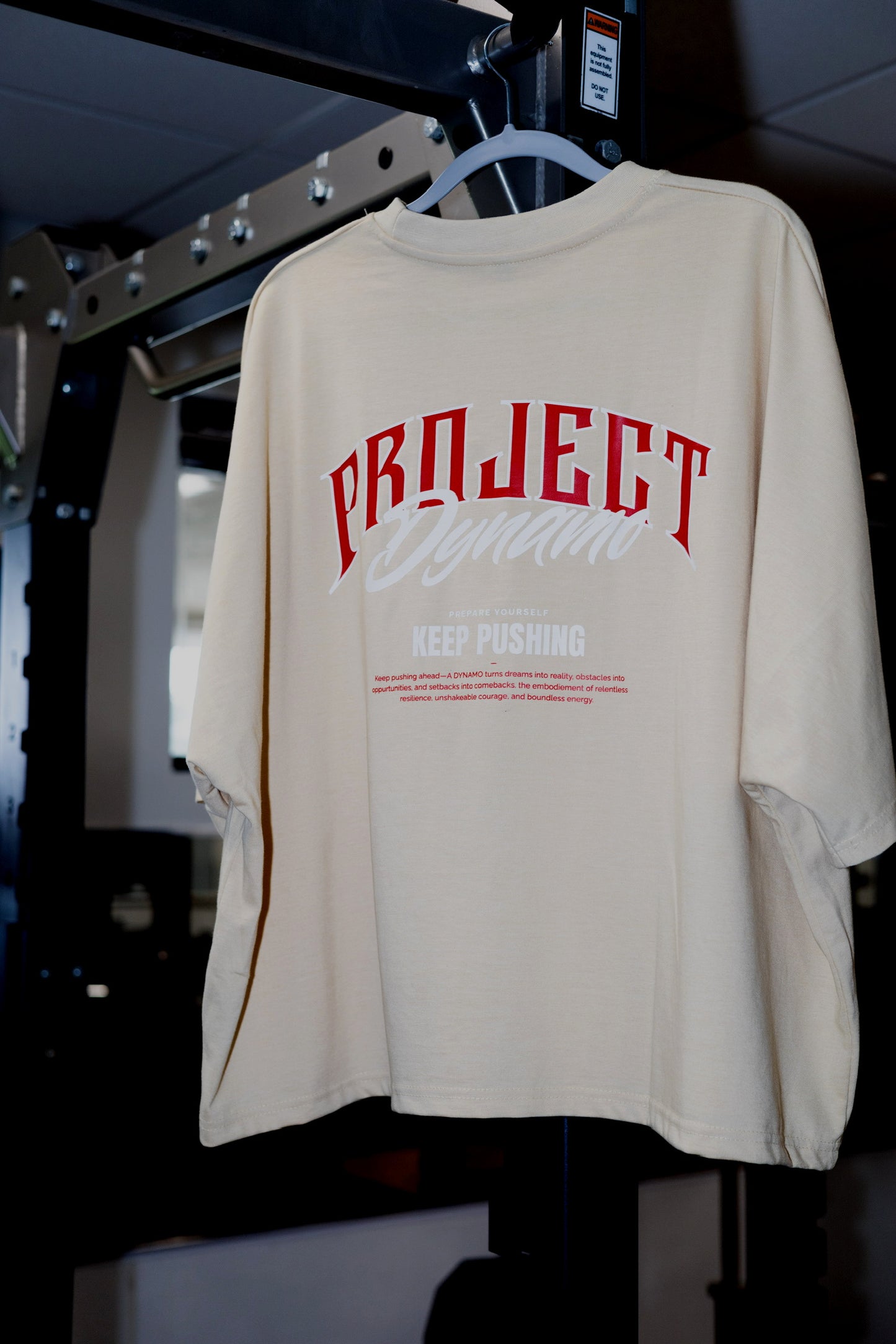 Project Dynamo oversized tee- Beige