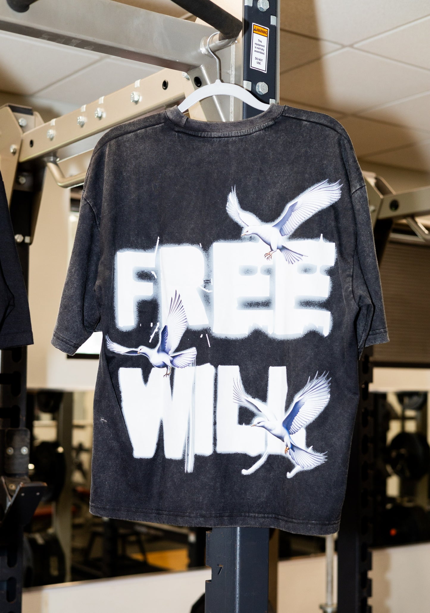 FREE WILL - WASHED BLACK TEE