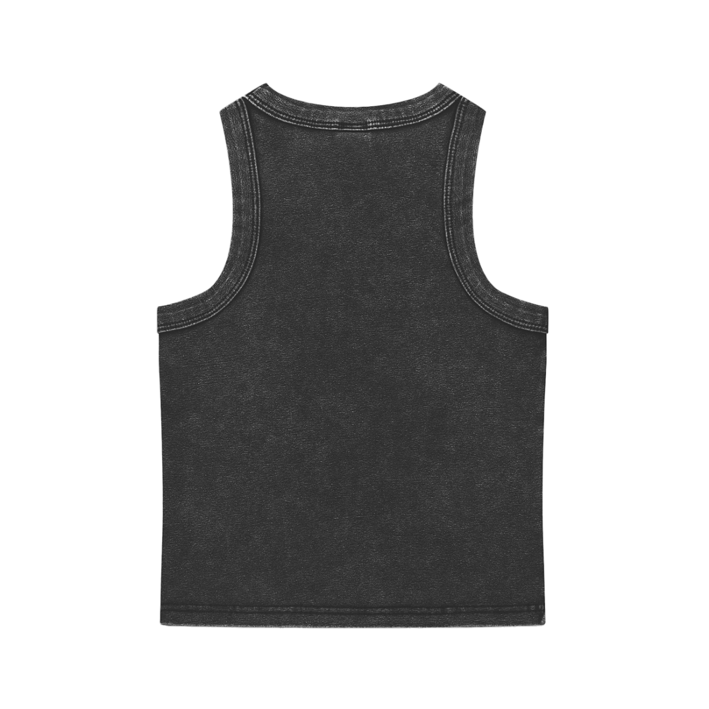 Black Snow Washed Women Tank Top