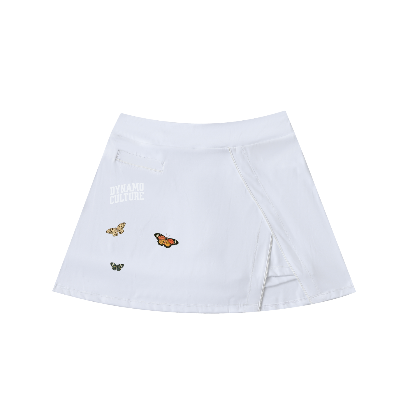 High-Waist Pocketed A-Line Skirt