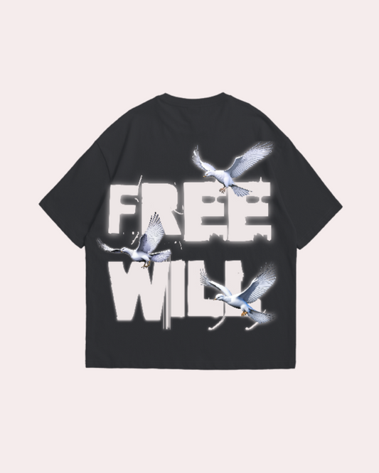 FREE WILL - WASHED BLACK TEE