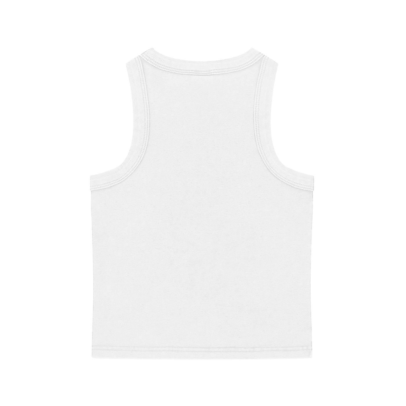 White and Pink Snow Washed Tank Top