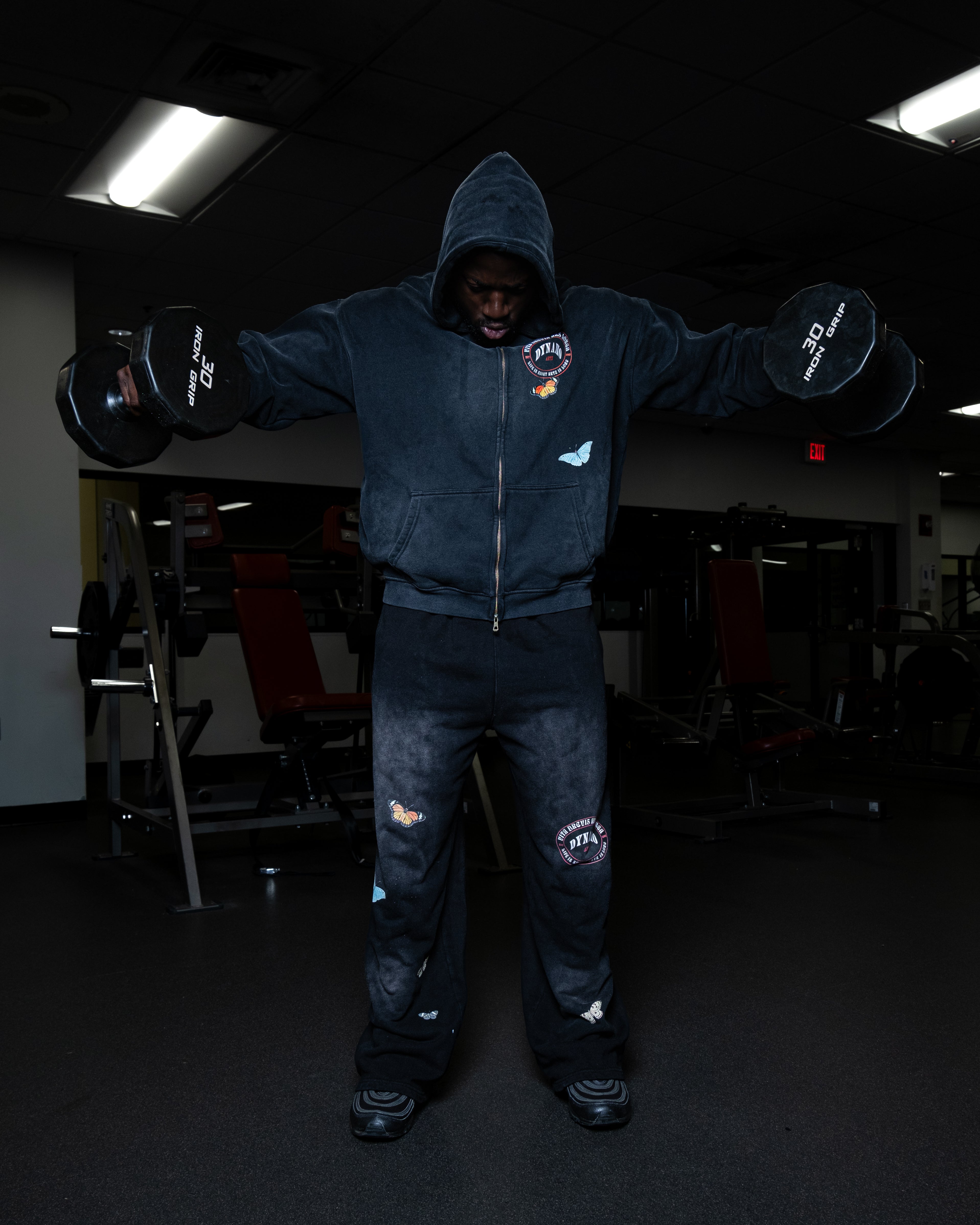 Black Washed 'SUCCESS' Set