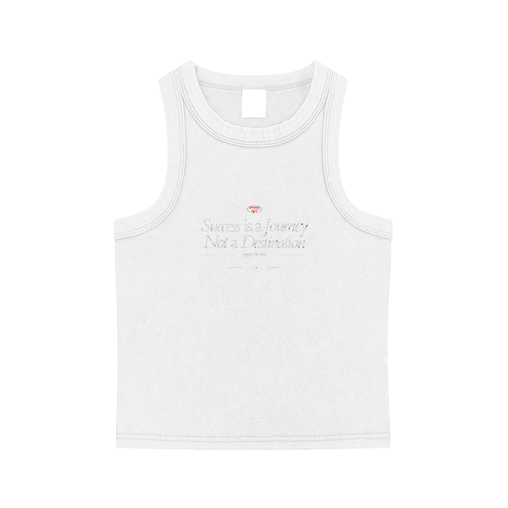 White Snow Washed Women Tank Top