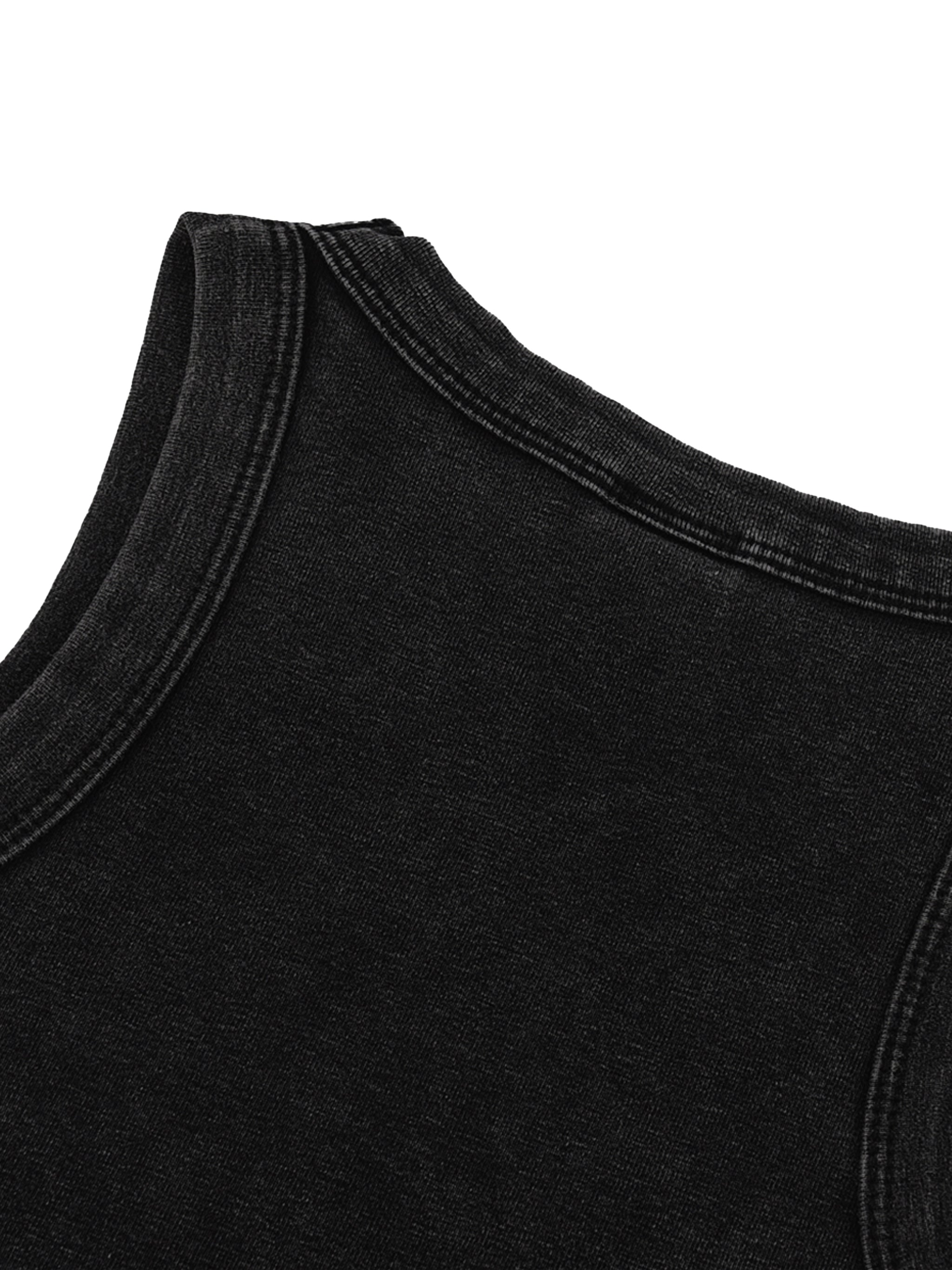 White Snow Washed Women Tank Top