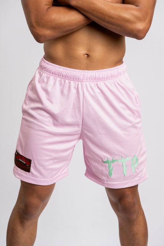 Pink 'TTP' Shorts