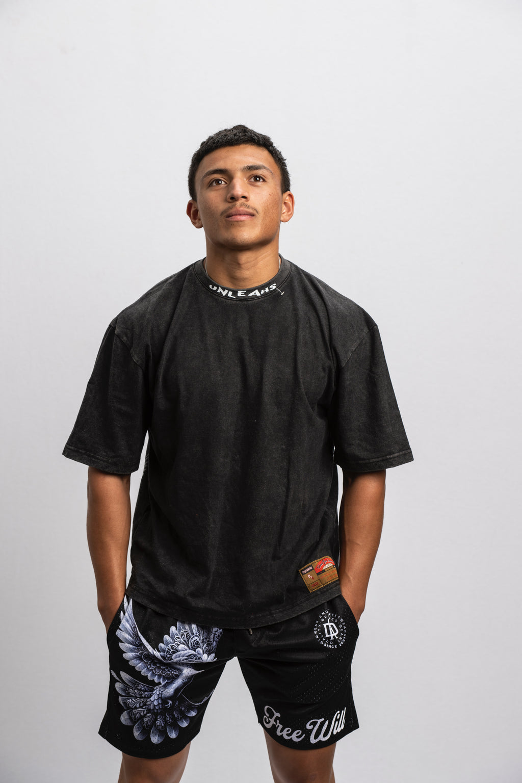 FREE WILL - WASHED BLACK TEE